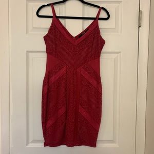 Guess - Short Red Lace Dress